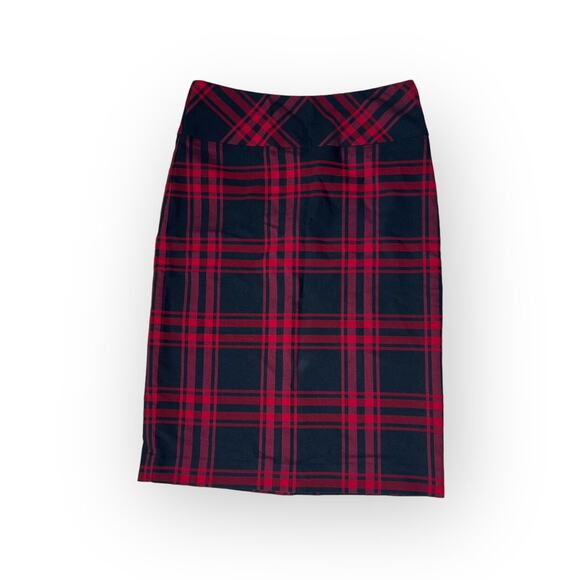 Stitch Fix Margaret M Red And Black Pencil Skirt - Picture 1 of 11
